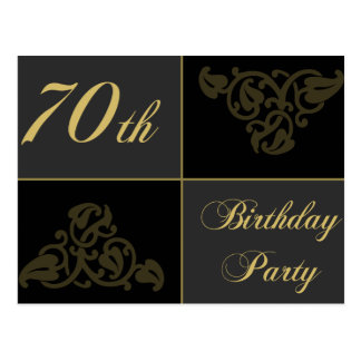 Ideas  70th Birthday Party on 70th Birthday Party Postcards   Postcard Template Designs