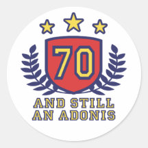 70th Birthday Stickers