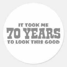 70th Birthday Stickers