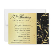 70th Birthday Surprise Party Invitations