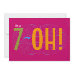 70th Birthday - the Big 7-OH! Invites