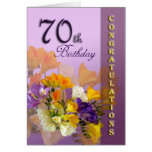 70th Happy Birthday Congratulations Card