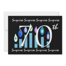 70th SURPRISE Birthday Party Invitation Template