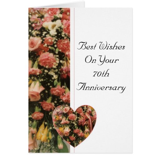 Th wedding anniversary flower bouquet greeting card zazzle Th wedding anniversary flower bouquet greeting card zazzle