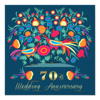 70th Wedding Anniversary Party Invitations