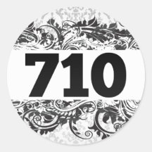 710 ROUND STICKERS