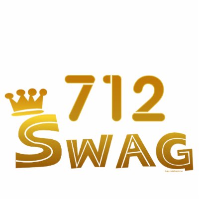 712 Area Code Swag Photo Cutouts by iowa_gift