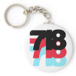 718 Area Code Key Chains