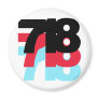 718 Area Code Magnet