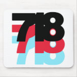718 Area Code Mouse Pad