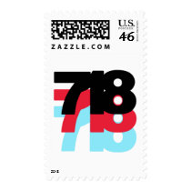 718 Area Code Postage Stamp