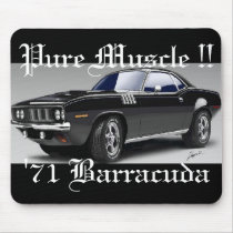 '71 Barracuda Pure Muscle !! Mousepad by MistaSCARY '71 Barracuda Pure Muscle !! Mousepad
