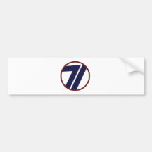 71.o División de infantería Pegatina De Parachoque