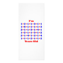 71 Years old! Personalized Rack Card
