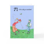 71st Birthday Card for a Golfer