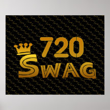 720 Area Code Swag Print