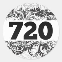 720 ROUND STICKER