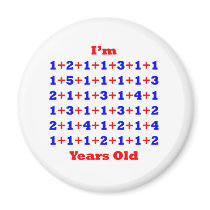 72 Years old! Refrigerator Magnets