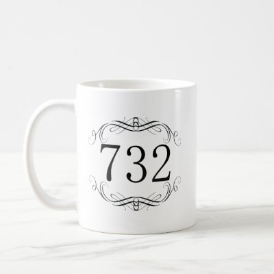 732 Area Code Mugs by areacodes