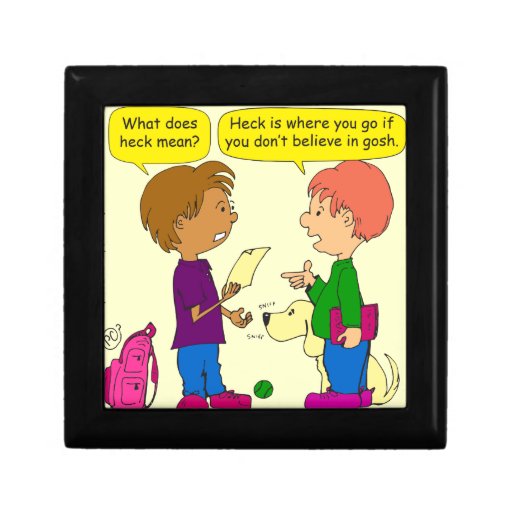 732-what-does-heck-mean-cartoon-gift-box-zazzle