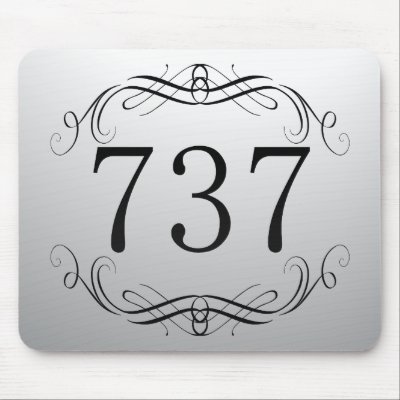 737 Area Code Mouse Pad by AreaCodes