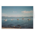 73. Boats at Anchor, Lake Tahoe, CA cards