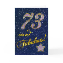 73rd Birthday party Invitation Greeting Card