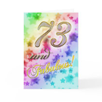 73rd Birthday party Invitation Card
