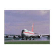 747 lands at Pearson International Airport, Toront Postcards
