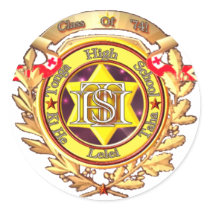 74shield round stickers
