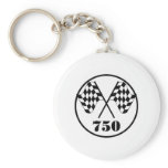 750 Checkered Flags Key Chain