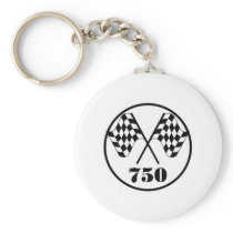 750 Checkered Flags Key Chain