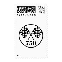 750 Checkered Flags Stamps