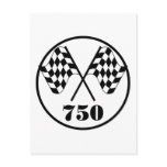 750 Checkered Flags Postcard