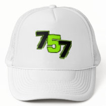 757 Blk/Green Hat