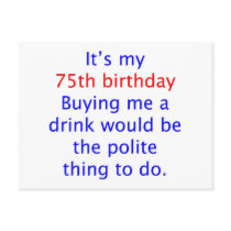 75 buy me a drink post card