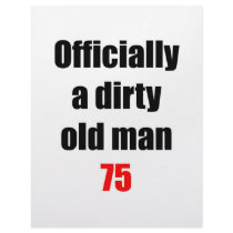 75  Dirty Old Man Letterhead Design