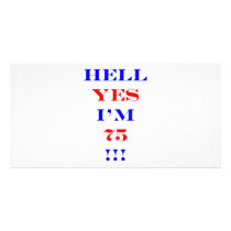 75 Hell yes Photo Card Template