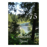 75 Memorable Years/Birthday Party-Lakeview Invitation