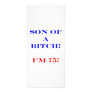 75 Son of a bitch Rack Cards