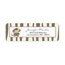 .75"x2.25" Return Address Label Jacana Girl Jungle