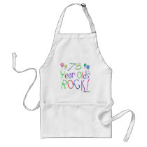 75 Year Olds Rock ! aprons
