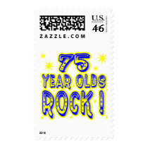 75 Year Olds Rock ! (blue) postage by TShirtDotCom 75 Year Olds Rock ! (blue) postage