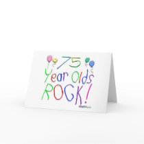 75 Year Olds Rock ! cards