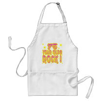 75 Year Olds Rock! (Pink) Apron by TShirtDotCom 75 Year Olds Rock! (Pink) Apron