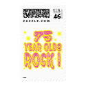 75 Year Olds Rock ! (pink) postage