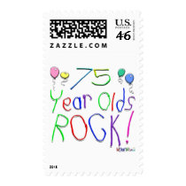 75 Year Olds Rock ! postage by TShirtDotCom 75 Year Olds Rock ! postage