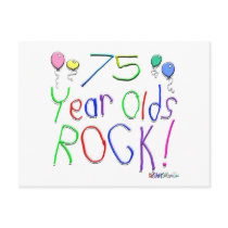 75 Year Olds Rock ! postcards