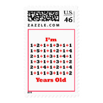 75 Years old Blk Red Postage