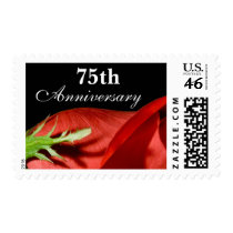 75th Anniversary Red Rose Postage postage
